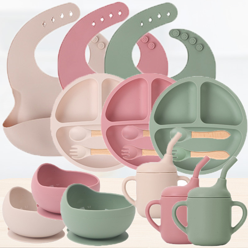 Baby Food Feeder - Set di stoviglie in silicone per