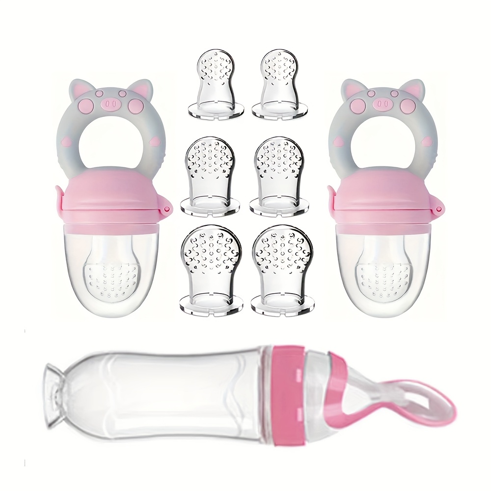 Baby Food Utensils - 9 posate per l'alimentazione: 1 biberon