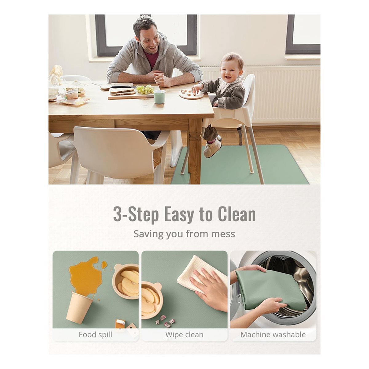 【OFFERTA COUNTDOWN】 Tappetino  - Highchair Splash Mat recensione e prezzo